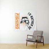 魚釣り引用文私はむしろ魚釣り男性の女性になる タペストリー (インサイチュ(横))