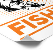 魚釣り引用文私はむしろ魚釣り男性の女性になる ポスター (角)