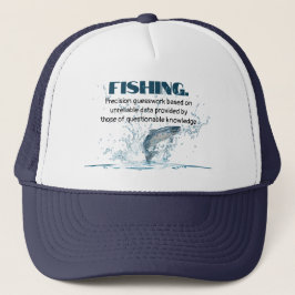 魚釣り引用文（水スプラッシュ付き） キャップ