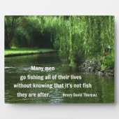 魚釣り引用文byH.D.ソロー フォトプラーク (正面)