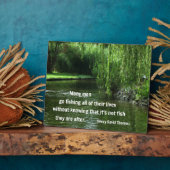 魚釣り引用文byH.D.ソロー フォトプラーク (側面)