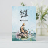 魚釣り恋人の水色 サンキューカード (スタンド正面)