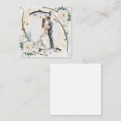 魚釣り恋人グリーティングハッ結婚ピー ノートカード (正面/裏面)