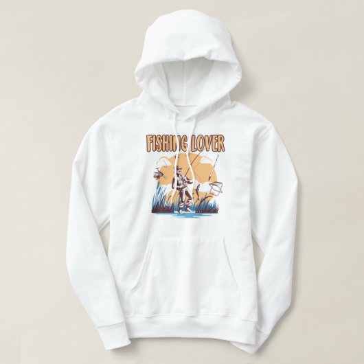 魚釣り恋人_023 パーカ (デザイン正面)