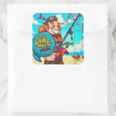 魚釣り愛好家のニレスに会え！ スクエアシール (バッグ)