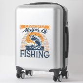 魚釣り愛好家のベース魚釣り シール (スーツケース)