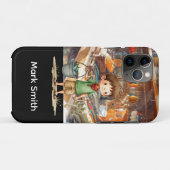 魚釣り愛好家の荷物タグ Case-Mate iPhoneケース (裏面(横))