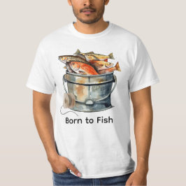 魚釣り愛好家バースデーパーティー Tシャツ