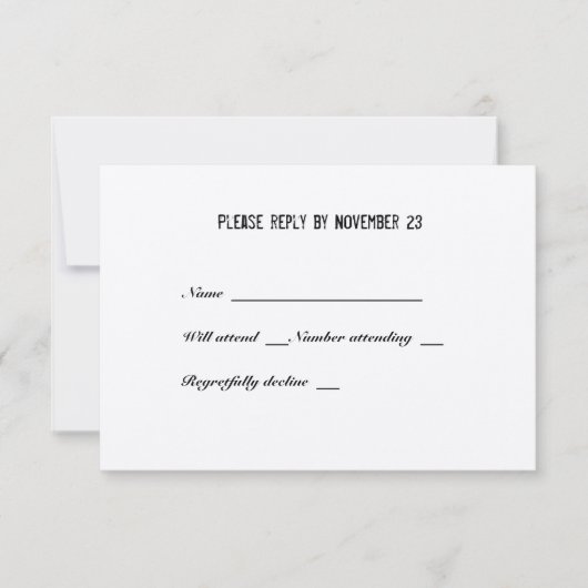 魚釣り愛好家素晴らし封筒とrsvpをキャッチ 出欠カード (正面)