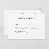 魚釣り愛好家素晴らし封筒とrsvpをキャッチ 出欠カード (正面/裏面)