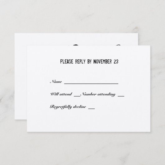 魚釣り愛好家素晴らし封筒とrsvpをキャッチ 出欠カード (正面/裏面)