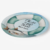 魚釣り愛好家60誕生日水彩 ペーパープレート (アングル)