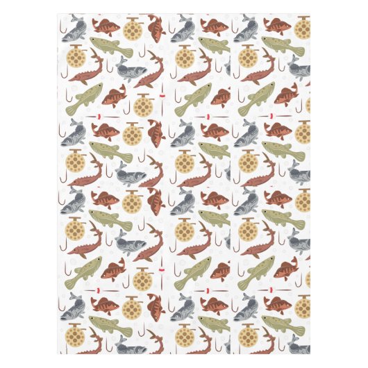 魚釣り愛好家 テーブルクロス (正面)