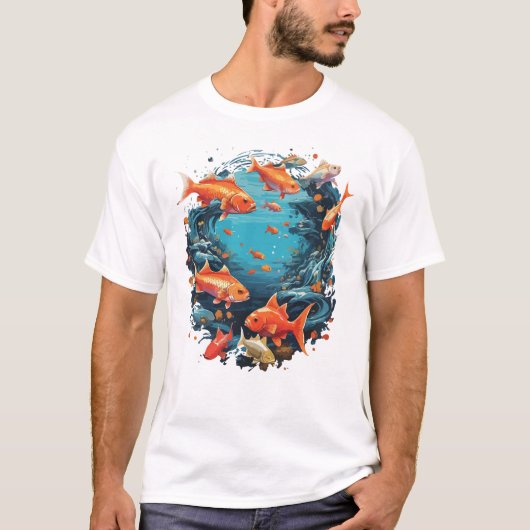 魚釣り愛好家 – 魚釣り男性へギフト&レディース Tシャツ (正面)