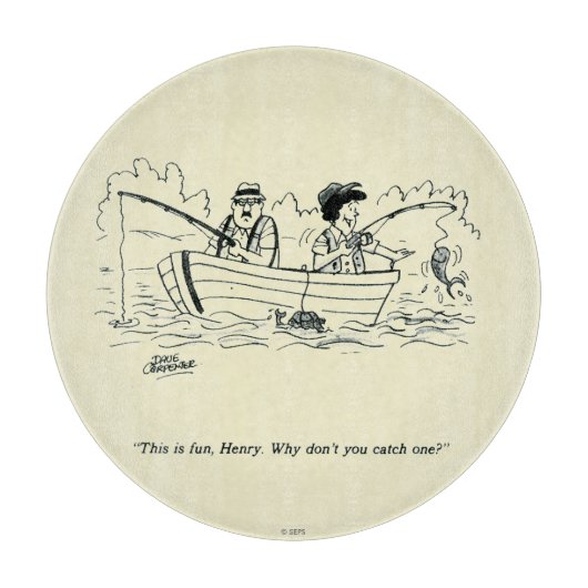 魚釣り旅行 カッティングボード (正面)