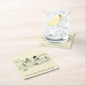 魚釣り旅行 スクエアペーパーコースター (インサイチュ)