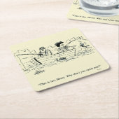 魚釣り旅行 スクエアペーパーコースター (アングル)