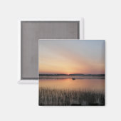 魚釣り日の出 マグネット (正面/裏面)