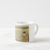 魚釣り日本の木版漁師 エスプレッソカップ (正面右)