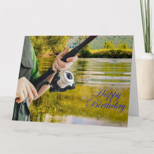 魚釣り日 カード (正面)