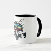 魚釣り昇華/私は魚釣り マグカップ (正面右)