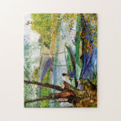 魚釣り春、ビンセント・ヴァン・ゴッホ。美しいフェス ジグソーパズル (縦)