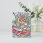 魚釣り時間 ポストカード (スタンド正面)