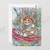 魚釣り時間 ポストカード (正面/裏面)