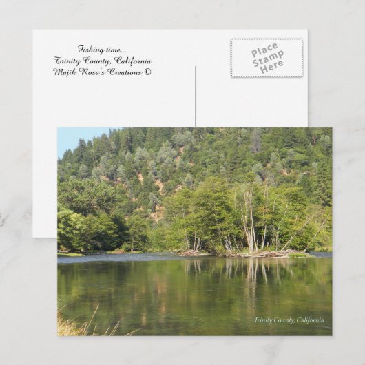 魚釣り時間….. ポストカード (正面/裏面)