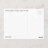 魚釣り村のヴェルナッツァ，イタのチンケ・テレ ポストカード (裏面)