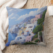 魚釣り村枕 クッション (ブランケット)