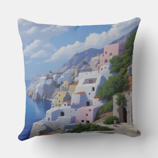 魚釣り村枕 クッション (裏面)