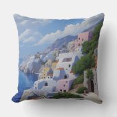 魚釣り村枕 クッション (正面)