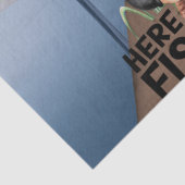 魚釣り格言「Here Fishy Fishy」デコペ 薄葉紙 (詳細)