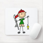 魚釣り棒の姿のマウスパッド マウスパッド (マウス)