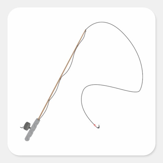 魚釣り棒 スクエアシール (正面)