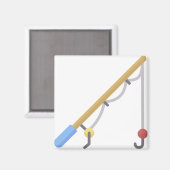 魚釣り棒 マグネット (正面/裏面)