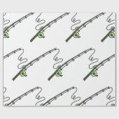 魚釣り棒 ラッピングペーパー (フラット)