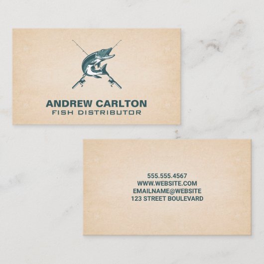 魚釣り極 | Large Mouth Bass Fish 名刺 (正面/裏面)