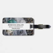 魚釣り浮きをサーフで囲む ラゲッジタグ (裏面横)