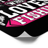 魚釣り漁師ジャストアガールズフォア魚釣り ポスター (角)