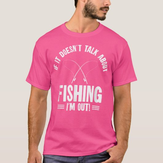 魚釣り漁師魚釣りロッドおもしろいFisについて Tシャツ (正面)