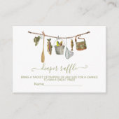 魚釣り物干しおむつラッフルカード エンクロージャーカード (正面)