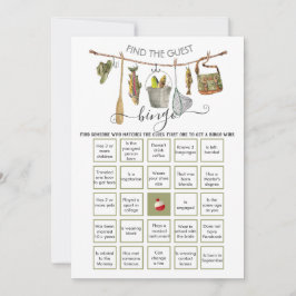 魚釣り物干しラインFind the Guest BINGO 招待状
