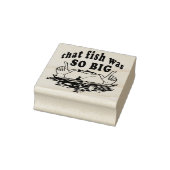 魚釣り物語のゴム印 ラバースタンプ (スタンプ)