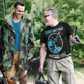 魚釣り狂いの漁師が魚に行った Tシャツ