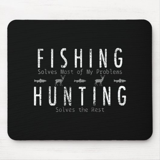 魚釣り狩りギフト狩り マウスパッド (正面)