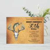 魚釣り狩りテーマ30th誕生日パーティー 招待状 (スタンド正面)