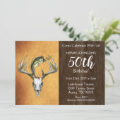 魚釣り狩りテーマ50thバースデーパーティー 招待状 (スタンド正面)