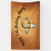 魚釣り狩り50誕生日 横断幕 (縦)